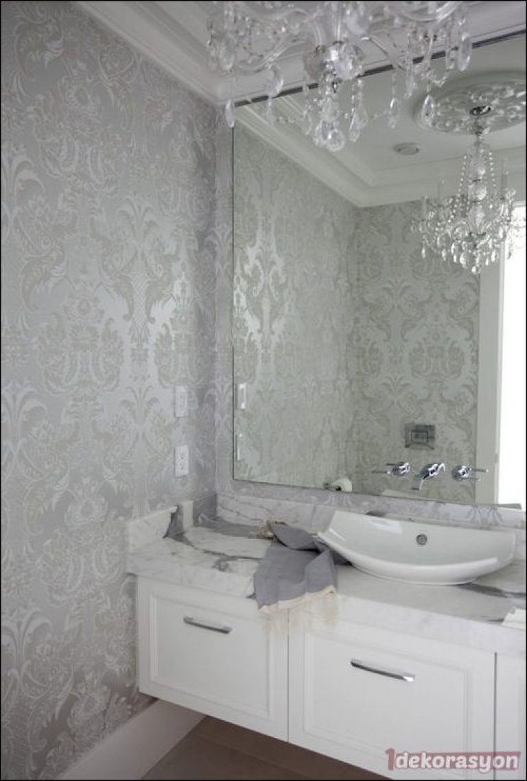Banyo İçin Su Geçirmeyen Duvar Kağıdı 1Dekorasyon