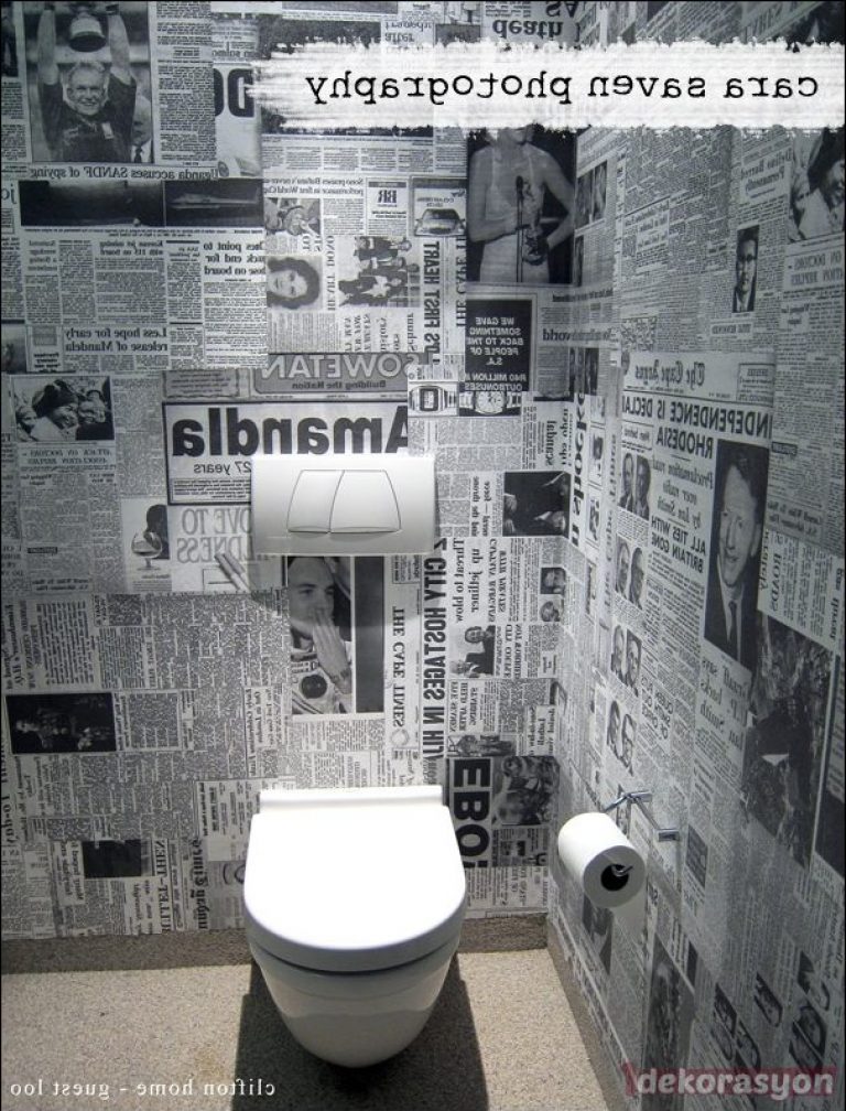 Banyo İçin Su Geçirmeyen Duvar Kağıdı 1Dekorasyon